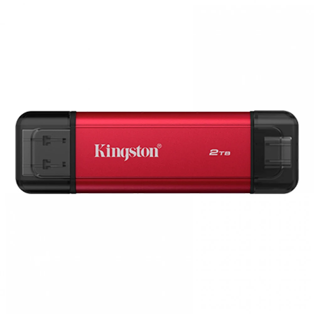 Внешний SSD диск, Kingston, Dual Portable, SPSD/2TB, 2TB, USB-C/USB-A, Красный