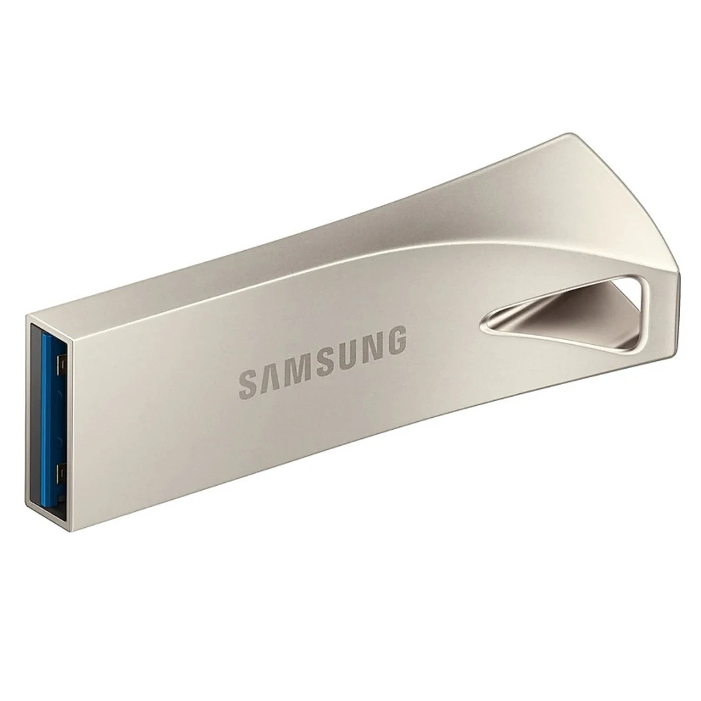 Флеш накопитель 256GB SAMSUNG BAR Plus, USB 3.1, 300 МВ/s, серебристый