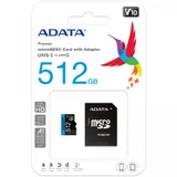 Карта памяти, ADATA, AUSDX512GUICL10A1-RA1, MICROSDXC 512GB, UHS-I CLASS10 A1