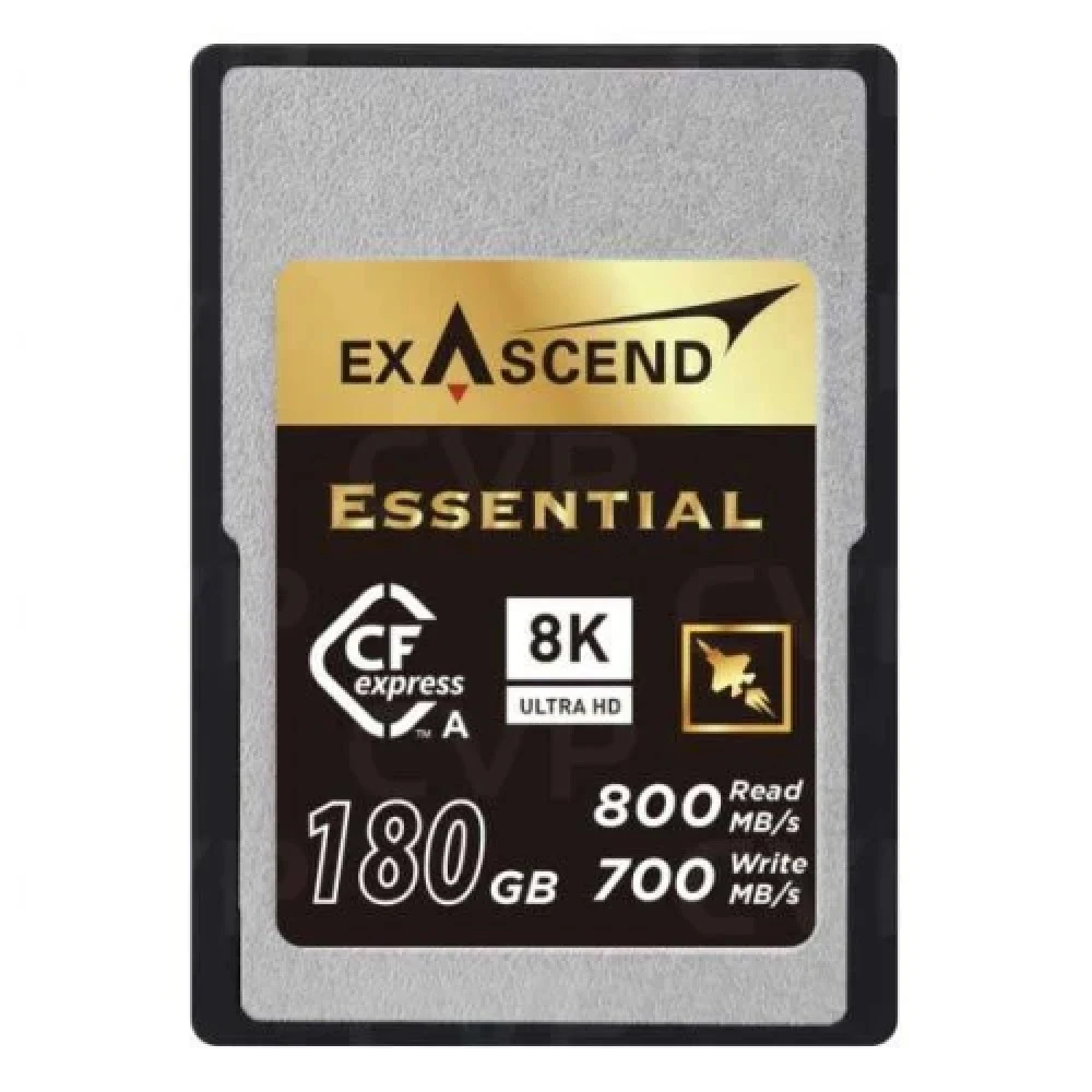 Карта памяти CFexpress Type A, 180Gb, Exascend Essential, VPG200 - 8K, PCIe3.0, R800/W700 EXPC3EA180GB
