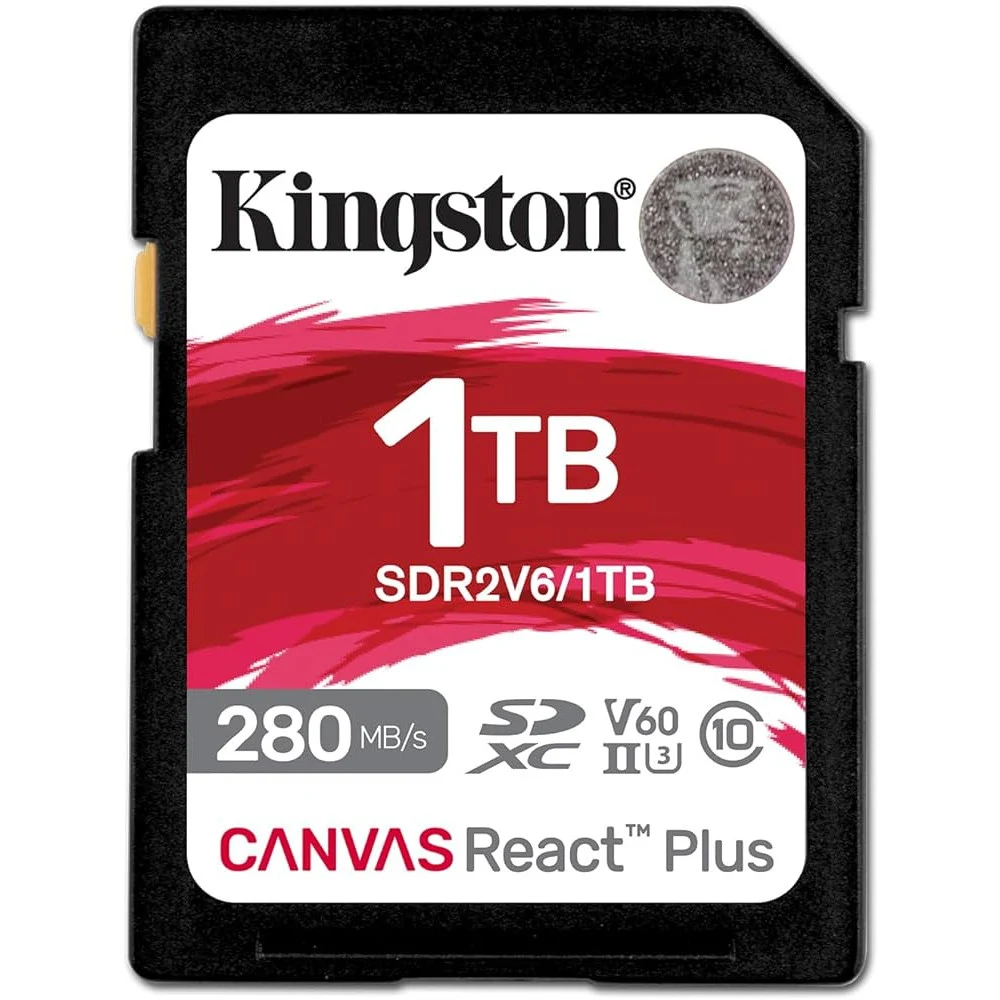 Карта памяти Kingston 1TB SDXC Canvas React Plus UHS-II 280R/100W U3 V60/ Kingston 1TB SDXC Canvas React Plus UHS-II 280R/100W U3 V60
