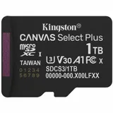 Карта памяти, Kingston, SDCS3/1TBSP, MicroSDXC 1TB, Canvas Select Plus, A1, U3, V30, без адаптера SD