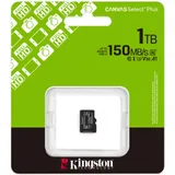 Карта памяти, Kingston, SDCS3/1TBSP, MicroSDXC 1TB, Canvas Select Plus, A1, U3, V30, без адаптера SD