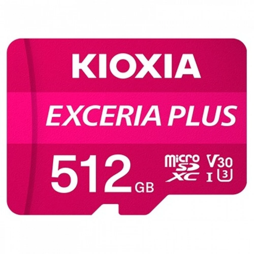 Карта памяти KIOXIA 512GB microSD Exceria Plus (M303) UHS I U3 with adapter 100/85 MB/s