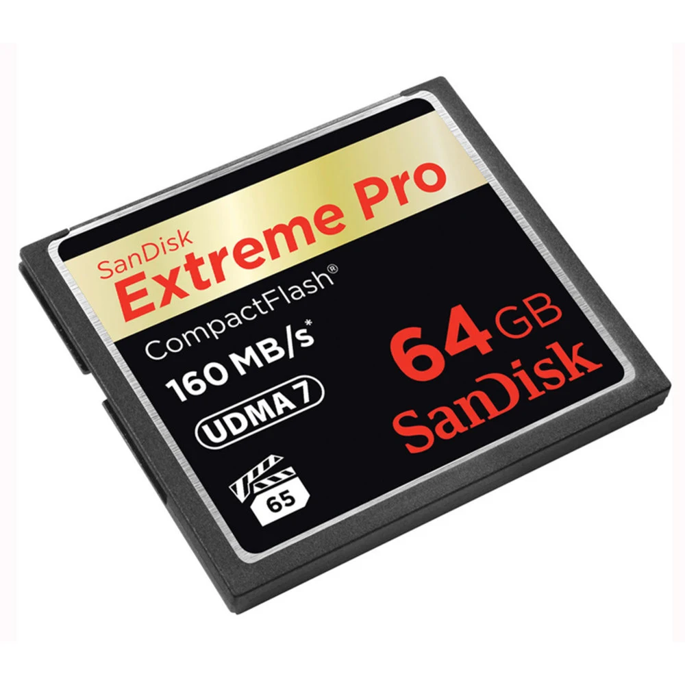 Флеш-накопитель Sandisk Карта памяти SanDisk Extreme Pro CF 160MB/s 64 GB VPG 65, UDMA 7