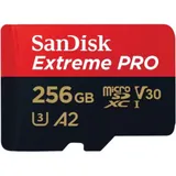 Карта памяти Sandisk Extreme Pro microSDXC 256GB + SD Adapter + Rescue Pro Deluxe 200MB/s