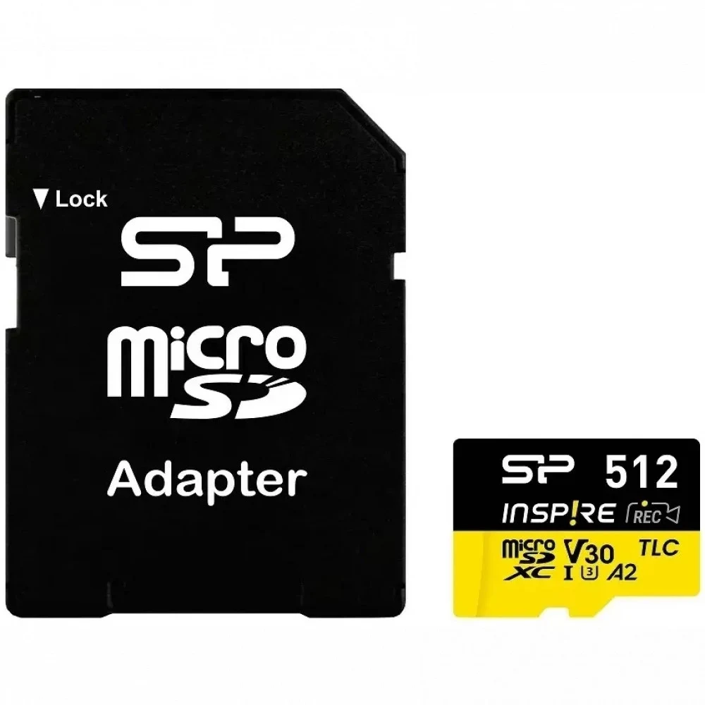 Флеш карта microSDXC 512GB Silicon Power SP512GBSTXLA2V1NSP Inspire V10 A2 w/o adapter