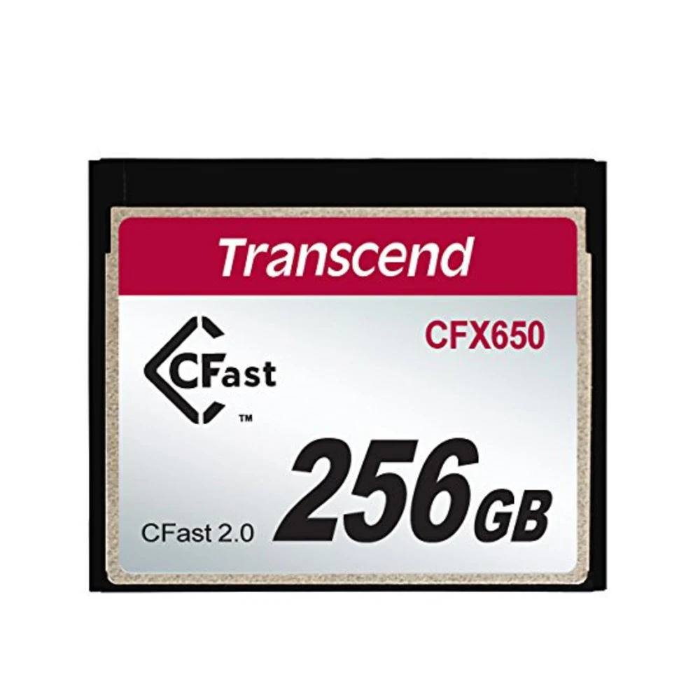 Карта памяти Transcend CFX650 256Gb CFast 2.0 Скорость чтения/записи 510/370 МБ/с