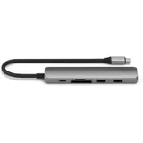 SATECHI 6-in-1 USB-C Slim Multiport Adapter (Space Grey)