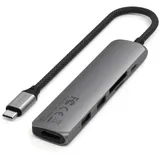SATECHI 6-in-1 USB-C Slim Multiport Adapter (Space Grey)