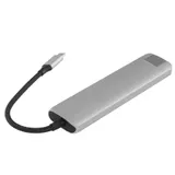SATECHI 7-in-1 USB-C Slim Multiport Adapter with Ethernet (Space Grey)