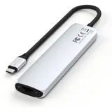 SATECHI 7-in-1 USB-C Slim Multiport Adapter with Ethernet (Silver)