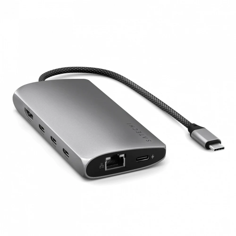 Адаптер Satechi USB-C Multiport Adapter 8K with Ethernet V3. Цвет: серый космос