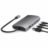 SATECHI USB-C MultiPort Adapter 8K with Ethernet V3 - Space Gray