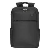 The Laser backpack for 15.6" laptops and 16" MacBooks, made from water-resistant resin-coated fabric obtained from recycled plastic, features a compact design and excellent pocket organization.
