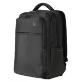 The Laser backpack for 15.6" laptops and 16" MacBooks, made from water-resistant resin-coated fabric obtained from recycled plastic, features a compact design and excellent pocket organization.