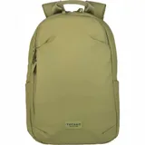 The Laser backpack for 15.6" laptops and 16" MacBooks, made from water-resistant resin-coated fabric obtained from recycled plastic, features a compact design and excellent pocket organization.