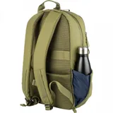 The Laser backpack for 15.6" laptops and 16" MacBooks, made from water-resistant resin-coated fabric obtained from recycled plastic, features a compact design and excellent pocket organization.