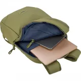 The Laser backpack for 15.6" laptops and 16" MacBooks, made from water-resistant resin-coated fabric obtained from recycled plastic, features a compact design and excellent pocket organization.