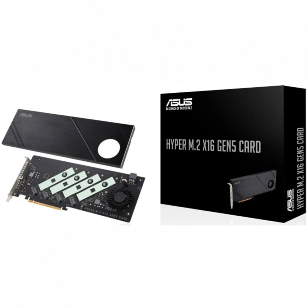 Карта расширения ASUS Hyper M.2 x16 Gen5 Card, 4xNVMe, M.2 (2242/2260/2280/22110).