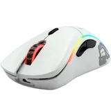 Компьютерная мышь, Glorious, Model D Wireless, GLO-MS-DW-MW, Игровая, Оптическая, Беспроводная, Glorious BAMF Sensor, 19000 DPI, 400 IPS, 50G, 1000 Hz, RGB, 6 кнопок, Длина провода 2м, Матовый белый
