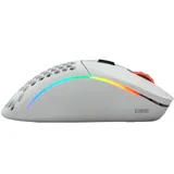 Компьютерная мышь, Glorious, Model D Wireless, GLO-MS-DW-MW, Игровая, Оптическая, Беспроводная, Glorious BAMF Sensor, 19000 DPI, 400 IPS, 50G, 1000 Hz, RGB, 6 кнопок, Длина провода 2м, Матовый белый