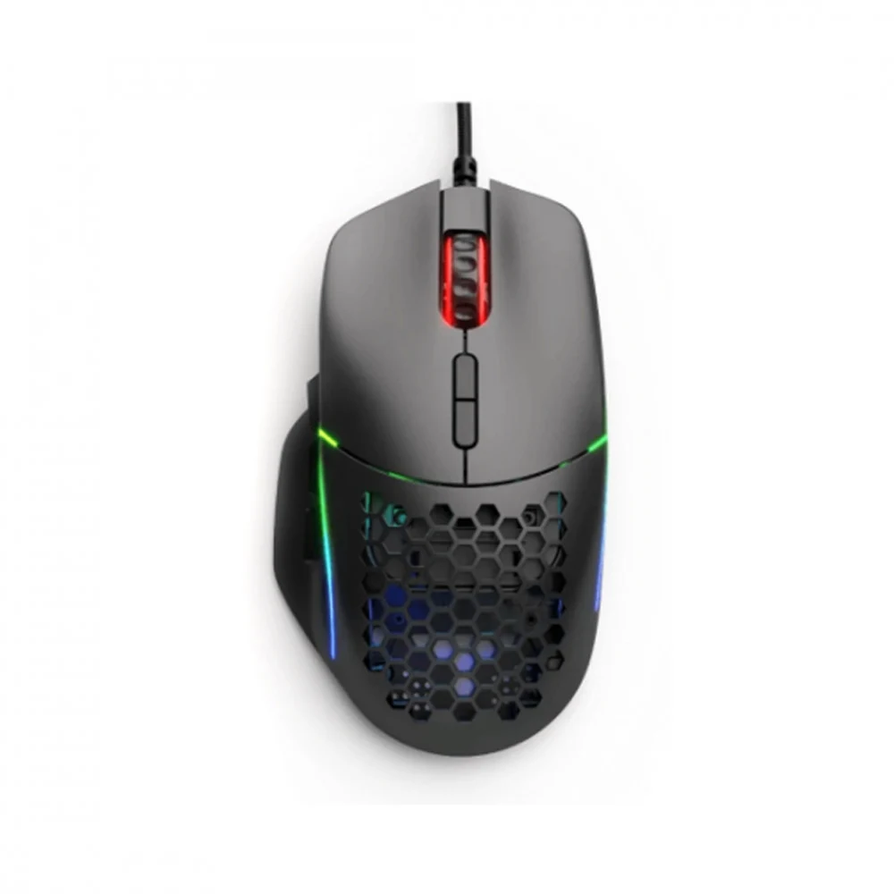 Компьютерная мышь, Glorious, Model I, GLO-MS-I-MB, Игровая, Оптическая, Проводная, Glorious BAMF Sensor, 19000 DPI, 400 IPS, 50G, 1000 Hz, RGB, 9 кнопок, Длина провода 2м, Черный