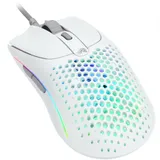 Компьютерная мышь, Glorious, Model O 2, GLO-MS-OV2-MW, Игровая, Оптическая, Проводная, Glorious BAMF 2.0 Sensor, 26000 DPI, 650 IPS, 50G, 1000 Hz, RGB, 6 кнопок, Длина провода 2м, Матовый белый