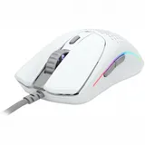 Компьютерная мышь, Glorious, Model O 2, GLO-MS-OV2-MW, Игровая, Оптическая, Проводная, Glorious BAMF 2.0 Sensor, 26000 DPI, 650 IPS, 50G, 1000 Hz, RGB, 6 кнопок, Длина провода 2м, Матовый белый