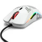 Компьютерная мышь, Glorious, Model O, GO-WHITE, Игровая, Оптическая, Проводная, Pixart PMW-3360 Sensor, 12000 DPI, 250+ IPS, 50G, 1000 Hz, RGB, 6 кнопок, Длина провода 2м, Матовый белый