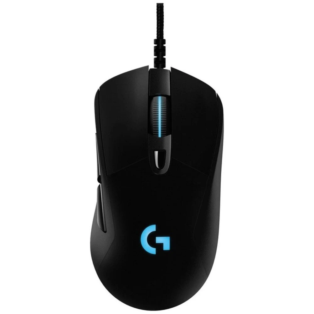 Мышь игровая Logitech G403 Hero Black [910-005632] черная, лазерная, 25600dpi, 6 кнопок, подсветка, USB, 2.1м, под правую руку