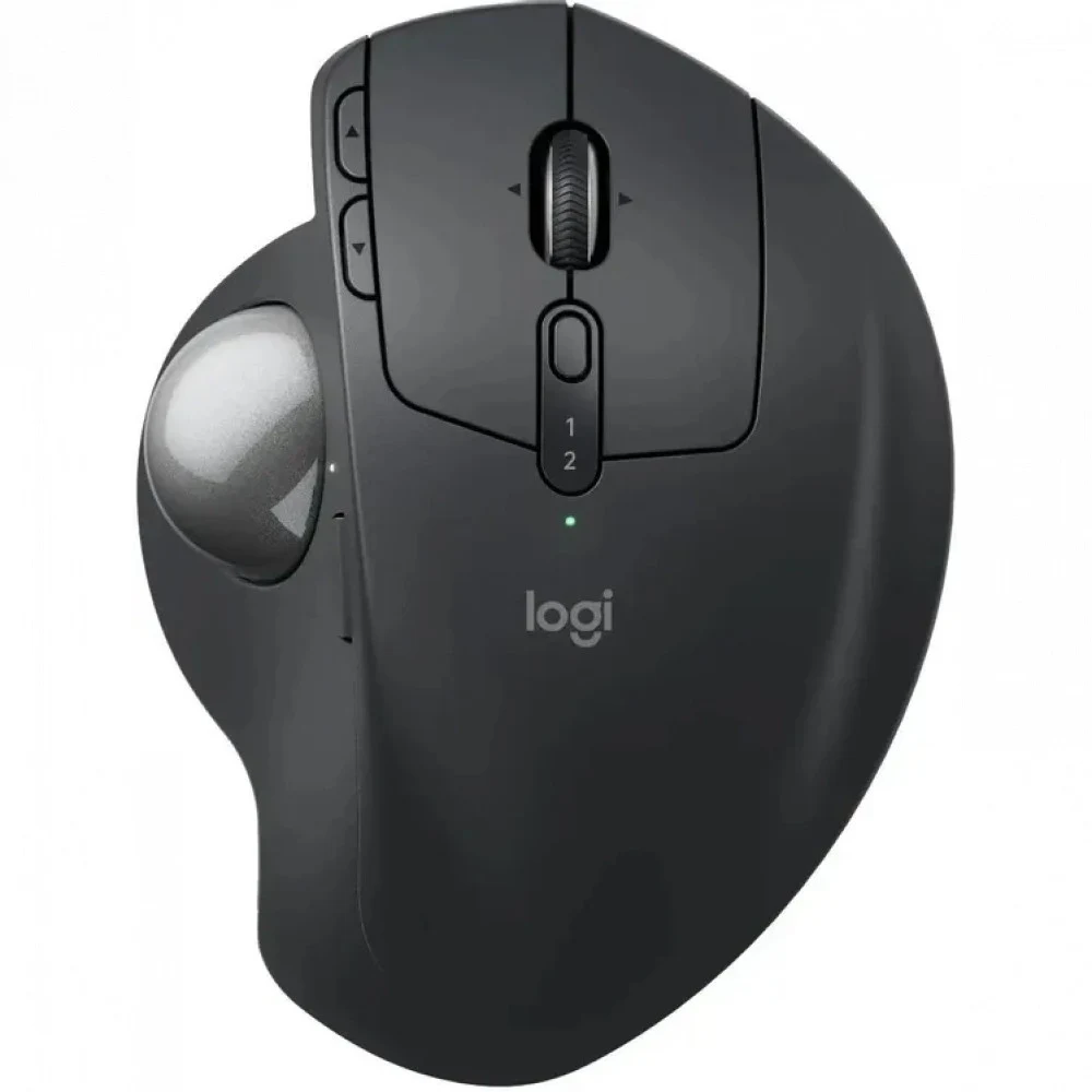 Трекбол Logitech Trackball MX Ergo S графитовый оптическая 2048dpi silent беспров. BT/Radio USB 8but (910-007261)
