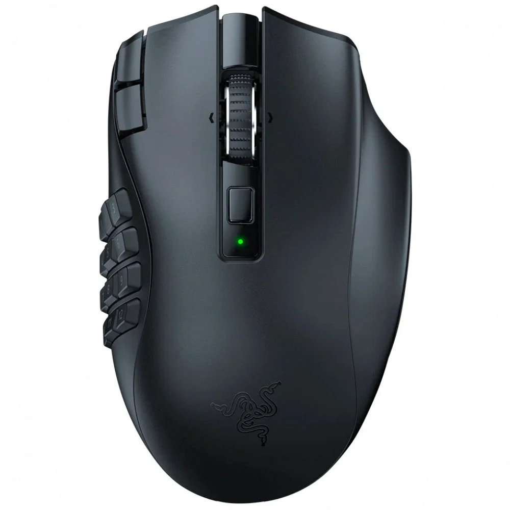 Компьютерная мышь, Razer, Naga V2 HyperSpeed, RZ01-03600100-R3G1, Игровая для MOBA и MMO игр, Оптическая 16000dpi (сенсор 5G), 3 сменные боковые панели с конфигурациями на 2, 6 и 12 кнопок(19 + 1) п
