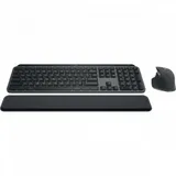 Клавиатура + мышь Logitech MX Keys S Combo клав:графитовый/черный мышь:графитовый USB беспроводная LED (920-011619)