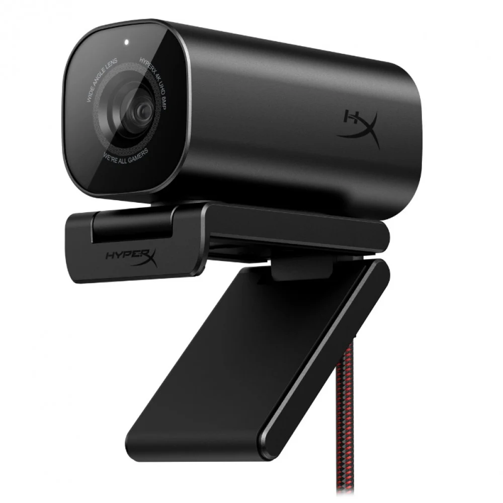 Веб-Камера, HyperX, Vision S, 75X30AA, USB 3.0, 4K UHD, Авто-Фокус, 38402160, 8 MP Sony Starvis™ IMX415 sensor, Крепление: L-образное, Угол обзора 90°, Чёрный