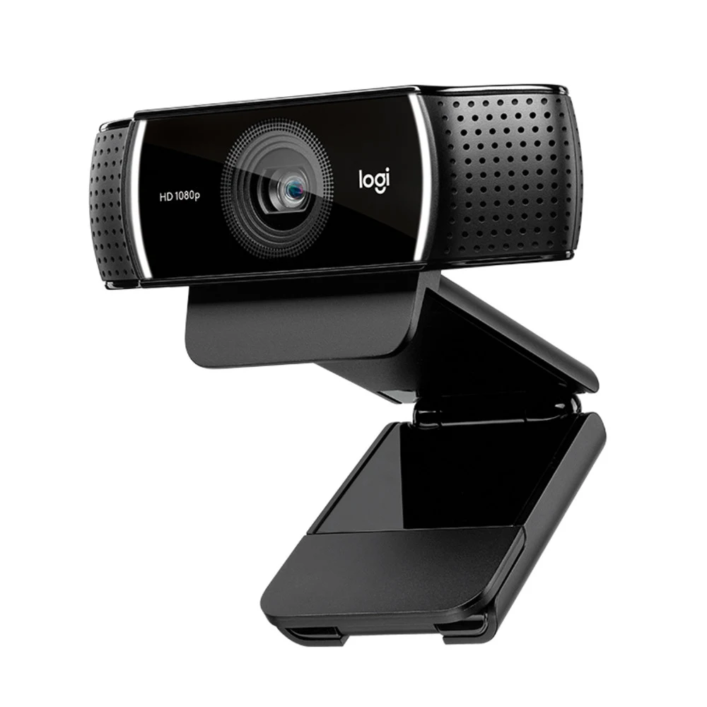Веб-камера Logitech C922 Pro Stream для стримминга, черная, 2Mp, HD 720p@60fps (1080p@30fps max), автофокус, угол обзора |960-001088| 78°, лицензия XSplit на 3мес, штатив, USB2.0, кабель 1.5м