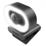 Веб-Камера, Streamplify, CAM PLUS-FHD-2M60-LIGHT-BK, 1920x1080, 2.0Mpx, 80 градусов, USB 2.0 Type A, Микрофон, Автофокус, Подсветка, Крепление: зажим, Длина кабеля: 200 см, Черный