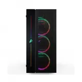 Компьютерный корпус, 1STPLAYER, B7-BK-4M3C4, BLACK.SIR B7-BK-4M3C4, Mini-ITX, ATX/M-ATX/ITX, USB3.0, 2*USB2.0, HD AUDIO+MIC, 2*3,5/2*2,5, Закаленное стекло, SPCC, 365*210*452 мм, Без Б/П, Черный
