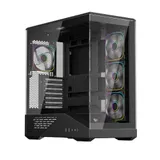 Компьютерный корпус, 1STPLAYER, FIREBASE GM7, GM7-BK-3FN7R-1FN7, ATX / Micro-ATX / Mini-ITX, 1*3.5"/1*2.5", Вентилятор 4*120, Высота кулера до 190 мм, Длина VGA до 400 мм, 483235446 мм, Без Б/П, Чер