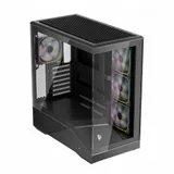 Компьютерный корпус, 1STPLAYER, FIREBASE GM7, GM7-BK-3FN7R-1FN7, ATX / Micro-ATX / Mini-ITX, 1*3.5"/1*2.5", Вентилятор 4*120, Высота кулера до 190 мм, Длина VGA до 400 мм, 483235446 мм, Без Б/П, Чер