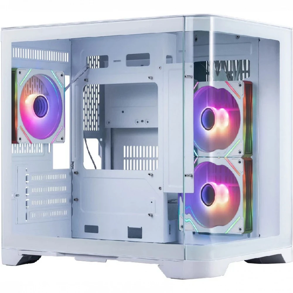 Компьютерный корпус, 1STPLAYER, UV5 WH, UV5-WH-2FC7R-W-1FC7-W, M-ATX / ITX, 1*3.5"/2*2.5", Кулер 3*12см, Высота кулера до 157 мм, Длина VGA до 330 мм, 280385377 мм, Без Б/П, Белый