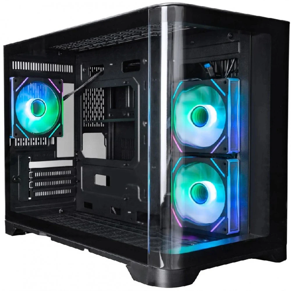 Компьютерный корпус, 1STPLAYER, UV6 BK, UV6-BK-2FC7R-1FC7, M-ATX / ITX, 2*3.5"/3*2.5", Кулер 3*12см, Высота кулера до 157 мм, Длина VGA до 400 мм, 280453377 мм, Без Б/П, Черный