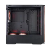 Компьютерный корпус, 1STPLAYER, WD7 Black, WD7-BK-4FA7-2FA7R, ATX/Micro-ATX, 2*3.5"/2*2.5", Высота кулера до 165 мм, Длина VGA до 315 мм, 365210452 мм, Без Б/П, Черный