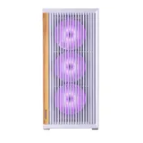 Компьютерный корпус, 1STPLAYER, WD7 White, WD7-WH-4FA7-W-2FA7R-W, ATX/Micro-ATX, 2*3.5"/2*2.5", Высота кулера до 165 мм, Длина VGA до 315 мм, 365210452 мм, Без Б/П, Черный