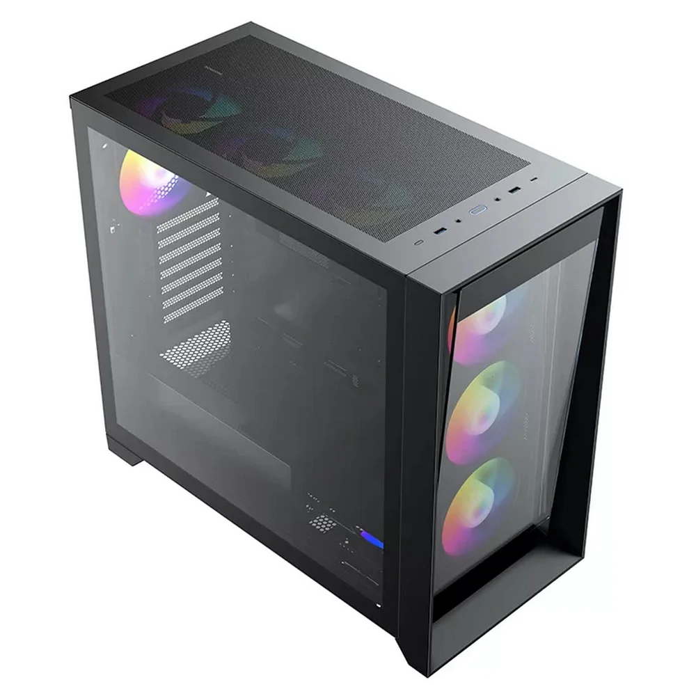 Корпус ACD Lagrange black with 4 pcs ARGB fan (PWM+5V 3PIN) +FAN HUB