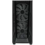 Kорпус Aerocool Gladiator Duo-G-BK-v1,ATX/Micro ATX,USB 2*3.0,HD-Audio+Mic, Кулер 3*12см ARGB,Без Б/П, Чёрный