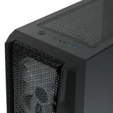 Kорпус Aerocool Gladiator Duo-G-BK-v1,ATX/Micro ATX,USB 2*3.0,HD-Audio+Mic, Кулер 3*12см ARGB,Без Б/П, Чёрный