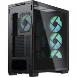 Компьютерный корпус, Aerocool, APNX C1 BK (C1-BK-v1), ATX/Micro ATX, USB 1*Type C/2*3.0 , HD-Audio+Mic, Кулер 3*14см/1*12 см, Высота процессорного кулера до 166 мм, Длина VGA до 395мм, 3*3.5"/3*2.5"