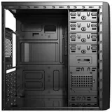 Корпус AeroCool CS-1101 w/500w, Mid Tower, ATX, Black, 1x5.25"/5x3.5"/3x2.5" HDD, 2xUSB, Mic+Audio