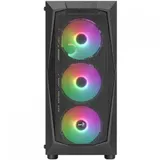 Корпус Aerocool Falcon-G-BK-v1, ATX/Micro ATX/Mini-ITX, USB 2*3.0/1*2.0, HD-Audio+Mic, Кулер 4*12см FRGB, Высота процессорного кулера до 157 мм, Длина VGA до 290мм (без переднего радиатора), 2*3.5"/